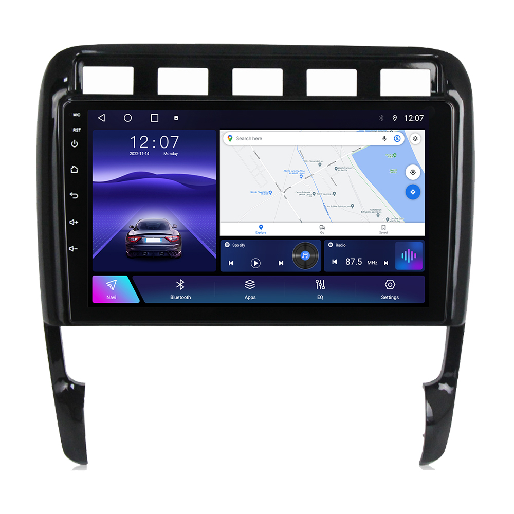 Navigatie dedicata Porsche Cayenne 2002-2010, 12GB RAM 256GB ROM, Android 13, Rezolutie 2K, Display QLED, 9", DSP, Carplay, Android Auto, Internet, Youtube, Waze, Wi Fi, USB [6]