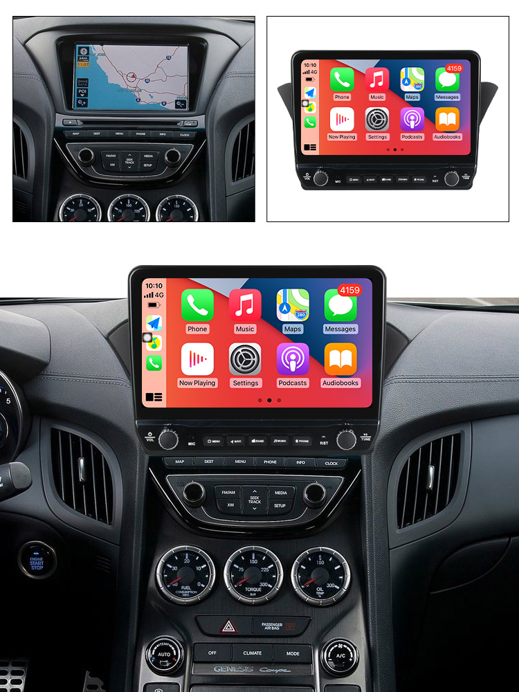 Navigatie dedicata Rohens Coupe 2012 cu butoane rotative model 2024, 9 Inch, 2GB RAM 32GB ROM, Quadcore, Android 13, WiFi, Bluetooth, Magazin Play [4]