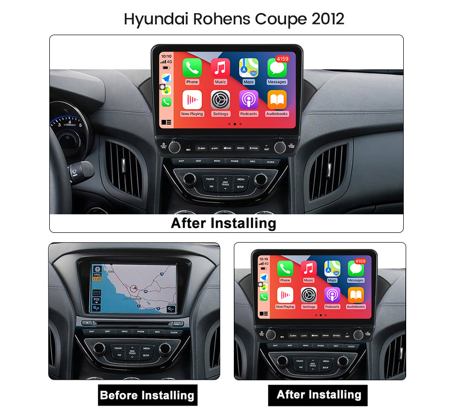 Navigatie dedicata Rohens Coupe 2012 cu butoane rotative model 2024, 9 Inch, 2GB RAM 32GB ROM, Quadcore, Android 13, WiFi, Bluetooth, Magazin Play [5]