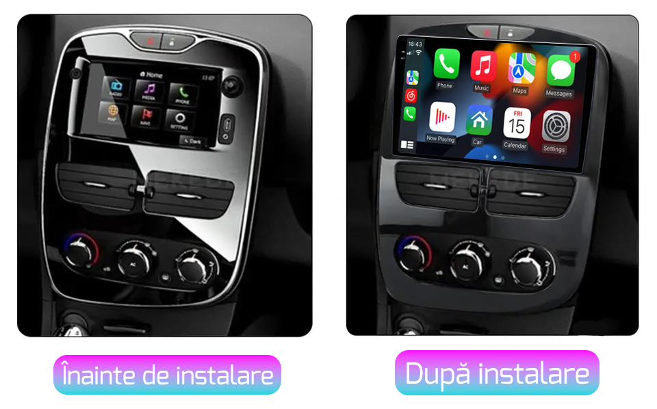 Navigatie dedicata Renault Captur 2016-2019, 12GB RAM 256GB ROM, Android 13, Rezolutie 2K, Display QLED, 9", DSP, Carplay, Android Auto, Internet, Youtube, Waze, Wi Fi, USB [5]