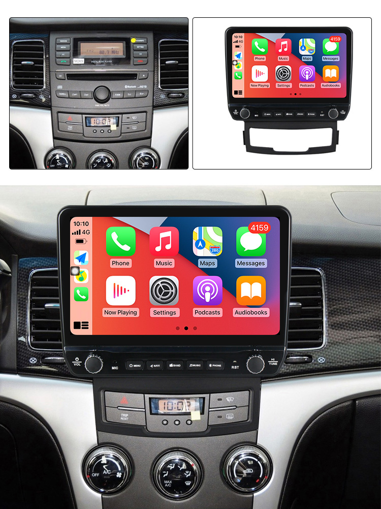 Navigatie dedicata Korando 2010-2013 cu butoane rotative model 2024, 4 GB RAM 64 ROM, Quadcore, Android 13, Display QLED, 9", DSP, Carplay, Android Auto, Internet, Youtube , Waze , [4]