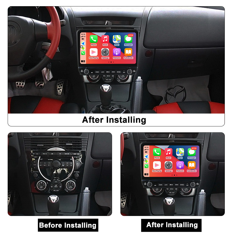 Navigatie dedicata RX8 2008-2021 cu butoane rotative model 2024, 9 Inch, 2GB RAM 32GB ROM, Quadcore, Android 13, WiFi, Bluetooth, Magazin Play [5]