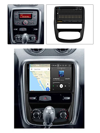 Navigatie dedicata Renault Duster 2010-2015, 12GB RAM 256GB ROM, Android 13, Rezolutie 2K, Display QLED, 9", DSP, Carplay, Android Auto, Internet, Youtube, Waze, Wi Fi, USB [5]