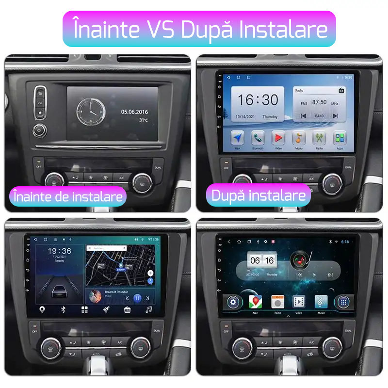 Navigatie dedicata Renault Kadjar 2015-2017, 4GB RAM 64GB ROM, Octacore, Android 13, Display QLED 9", DSP, Carplay, Android Auto, Internet, Youtube, Waze, WIFI, Bluetooth [6]