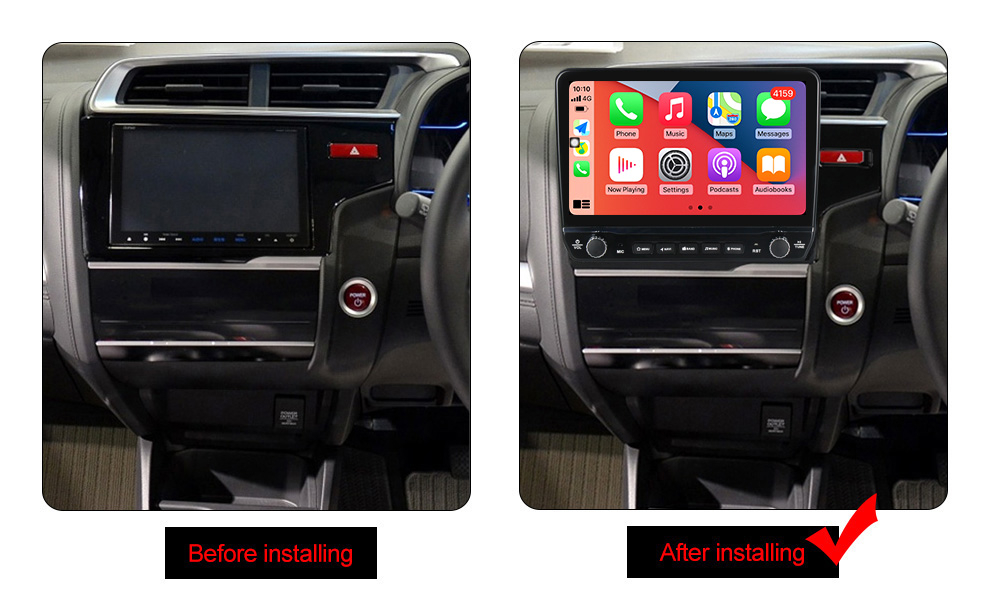 Navigatie dedicata Jazz Fit 2014-2015 cu butoane rotative model 2024, 9 Inch, 2GB RAM 32GB ROM, Quadcore, Android 13, WiFi, Bluetooth, Magazin Play [6]