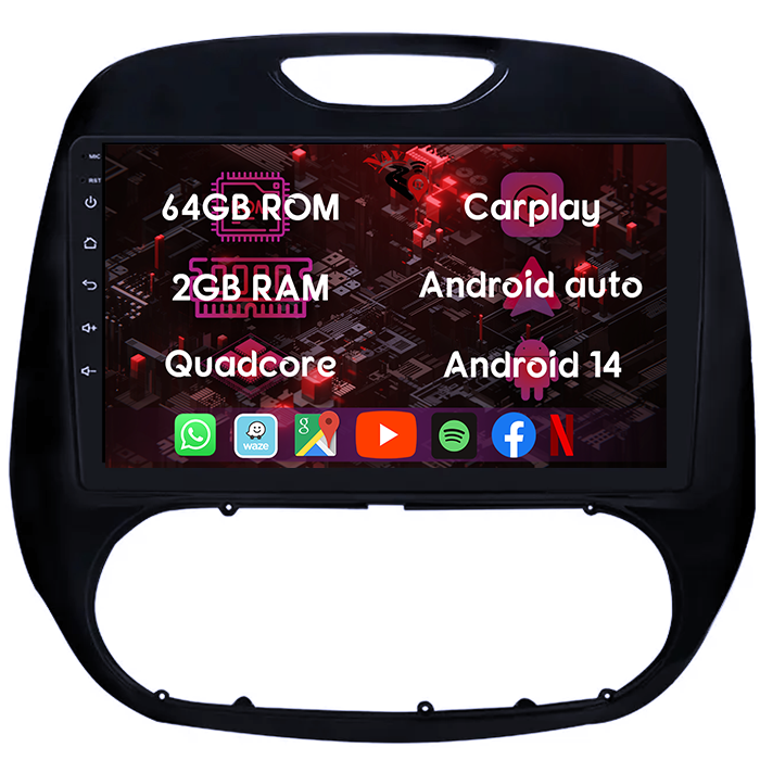 (Resigilata) Navigatie dedicata Renault Kaptur 2016-2019, 2GB RAM 32GB ROM, Quad Core, Display 9" IPS Full HD, Carplay, Android 13, Bluetooth, Magazin Play, Suport camere AHD [10]