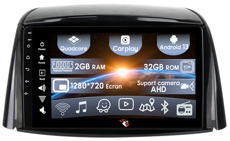 (Resigilata) Navigatie dedicata Renault Koleos 2008-2016, 2GB RAM 32GB ROM, Quad Core, Display 9" IPS Full HD, Carplay, Android 13, Bluetooth, Magazin Play, Suport camere AHD [1]