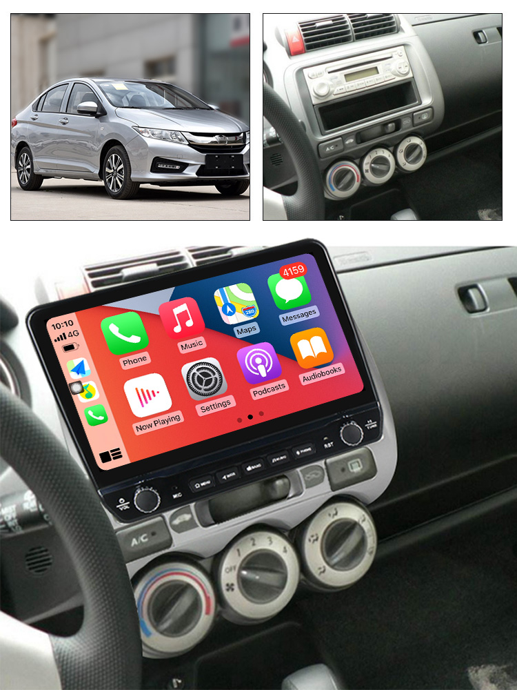 Navigatie dedicata Jazz city 2002-2007 cu butoane rotative model 2024, 9 Inch, 2GB RAM 32GB ROM, Quadcore, Android 13, WiFi, Bluetooth, Magazin Play [6]
