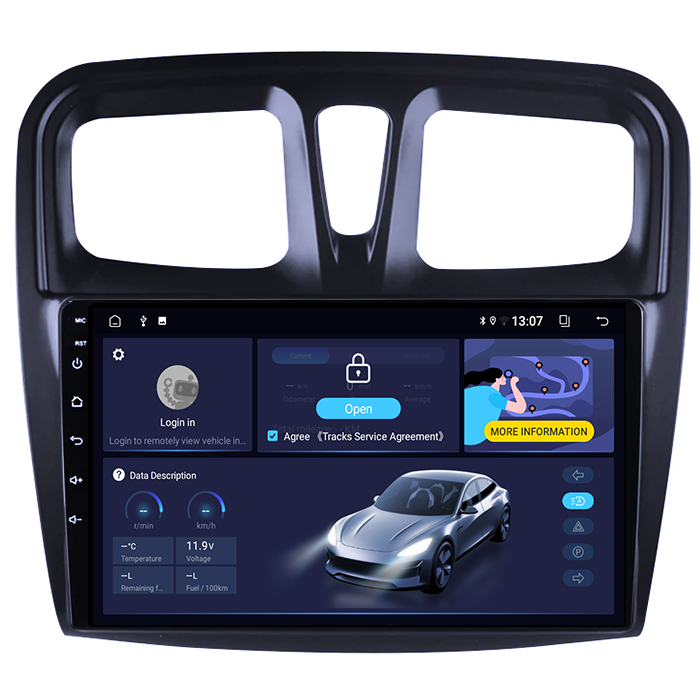 (Resigilata) Navigatie dedicata Renault Logan 2014-2019, 2GB RAM 32GB ROM, Quad Core, Display 9" IPS Full HD, Carplay, Android 13, Bluetooth, Magazin Play, Suport camere AHD [8]