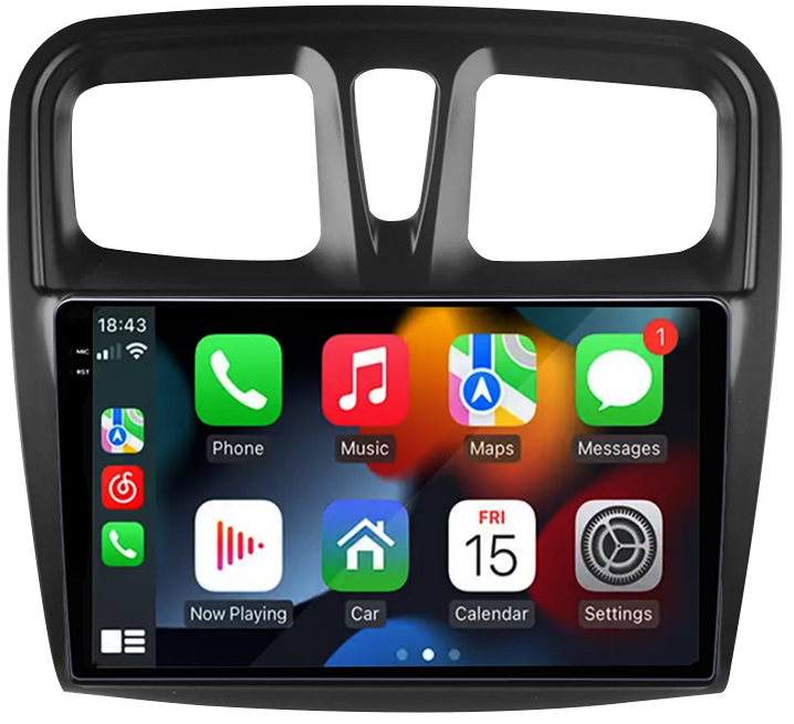 Navigatie dedicata Renault Logan 2014-2019, 12GB RAM 256GB ROM, Android 13, Rezolutie 2K, Display QLED, 9", DSP, Carplay, Android Auto, Internet, Youtube, Waze, Wi Fi, USB [2]