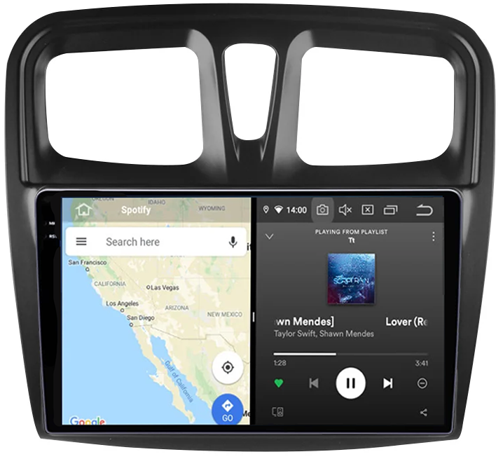 Navigatie dedicata Renault Logan 2014-2019, 12GB RAM 256GB ROM, Android 13, Rezolutie 2K, Display QLED, 9", DSP, Carplay, Android Auto, Internet, Youtube, Waze, Wi Fi, USB [5]