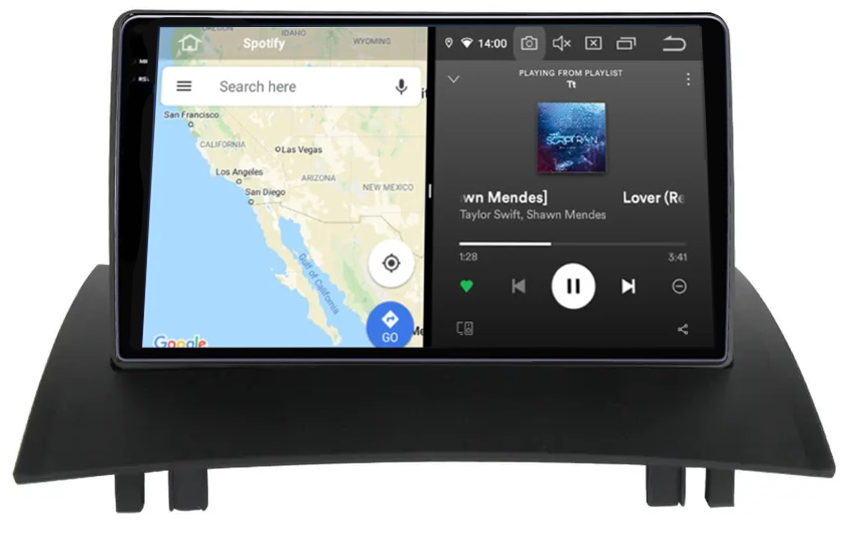 Navigatie dedicata Renault Megane 2 2002-2009, 12GB RAM 256GB ROM, Android 13, Rezolutie 2K, Display QLED, 9", DSP, Carplay, Android Auto, Internet, Youtube, Waze, Wi Fi, USB [4]
