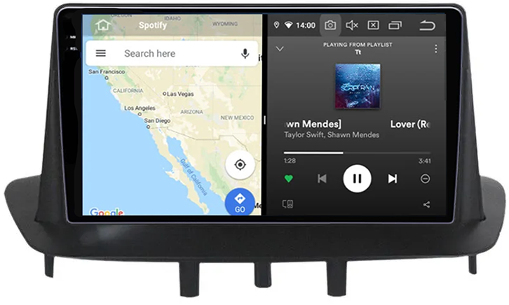 Navigatie dedicata Renault Megane 3 2008-2014, 12GB RAM 256GB ROM, Android 13, Rezolutie 2K, Display QLED, 9", DSP, Carplay, Android Auto, Internet, Youtube, Waze, Wi Fi, USB [4]