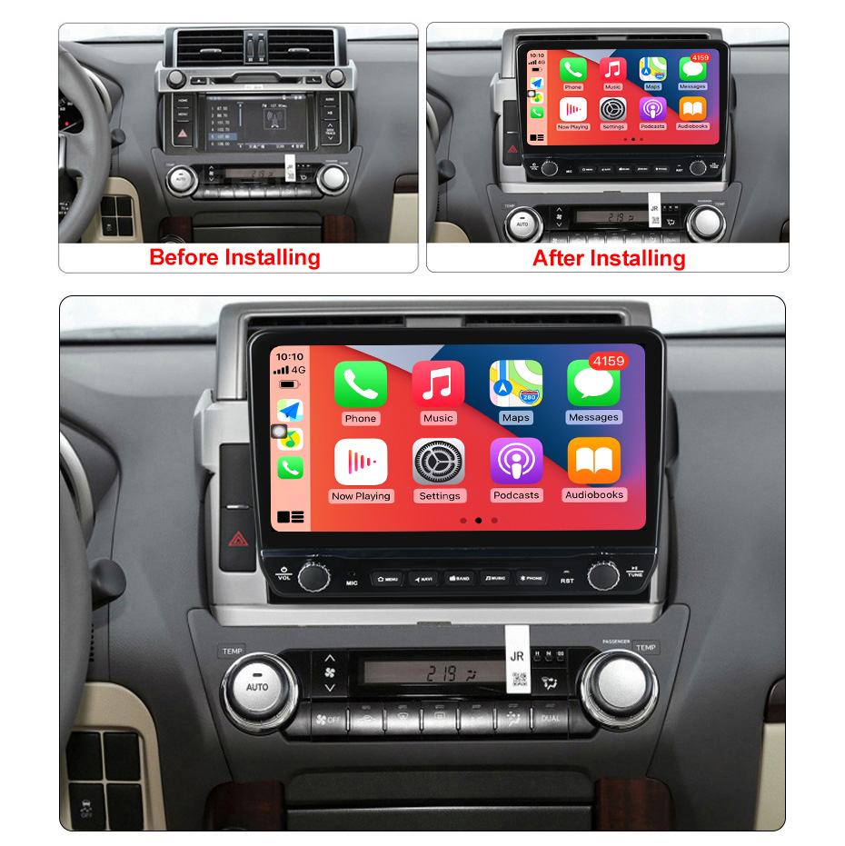 Navigatie dedicata Prado 2013-2017 cu butoane rotative model 2024, 10 Inch, 2GB RAM 32GB ROM, Quadcore, Android 13, WiFi, Bluetooth, Magazin Play [5]