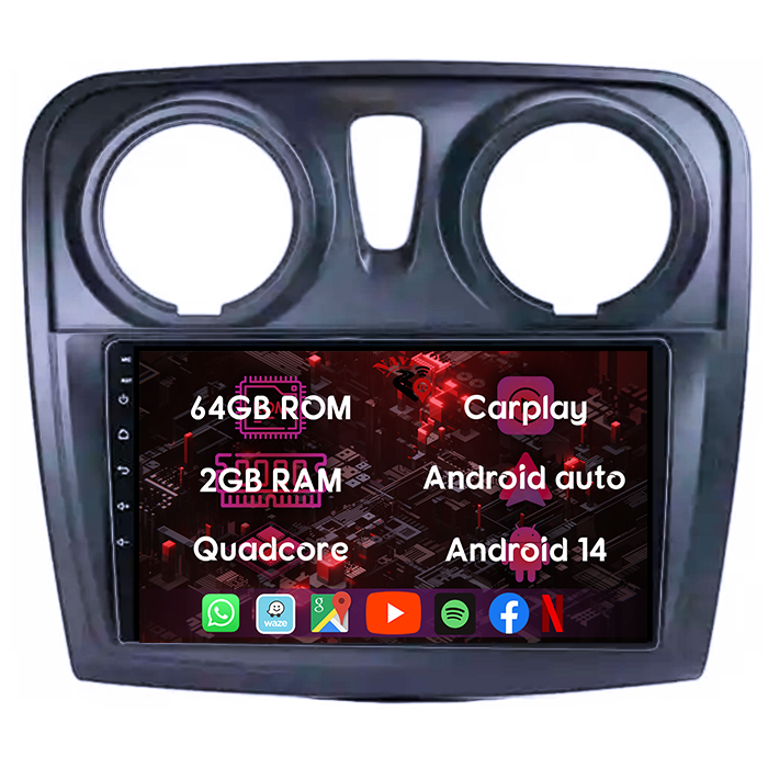 (Resigilata) Navigatie dedicata Renault Sandero 2017+, 2GB RAM 32GB ROM, Quad Core, Display 9" IPS Full HD, Carplay, Android 13, Bluetooth, Magazin Play, Suport camere AHD [6]