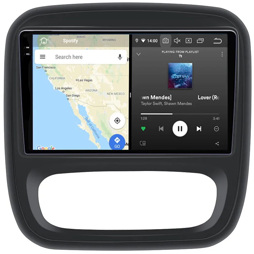 Navigatie dedicata Renault Sandero Dacia Duster Captur, 12GB RAM 256GB ROM, Android 13, Rezolutie 2K, Display QLED, 9", DSP, Carplay, Android Auto, Internet, Youtube, Waze, Wi Fi, [4]