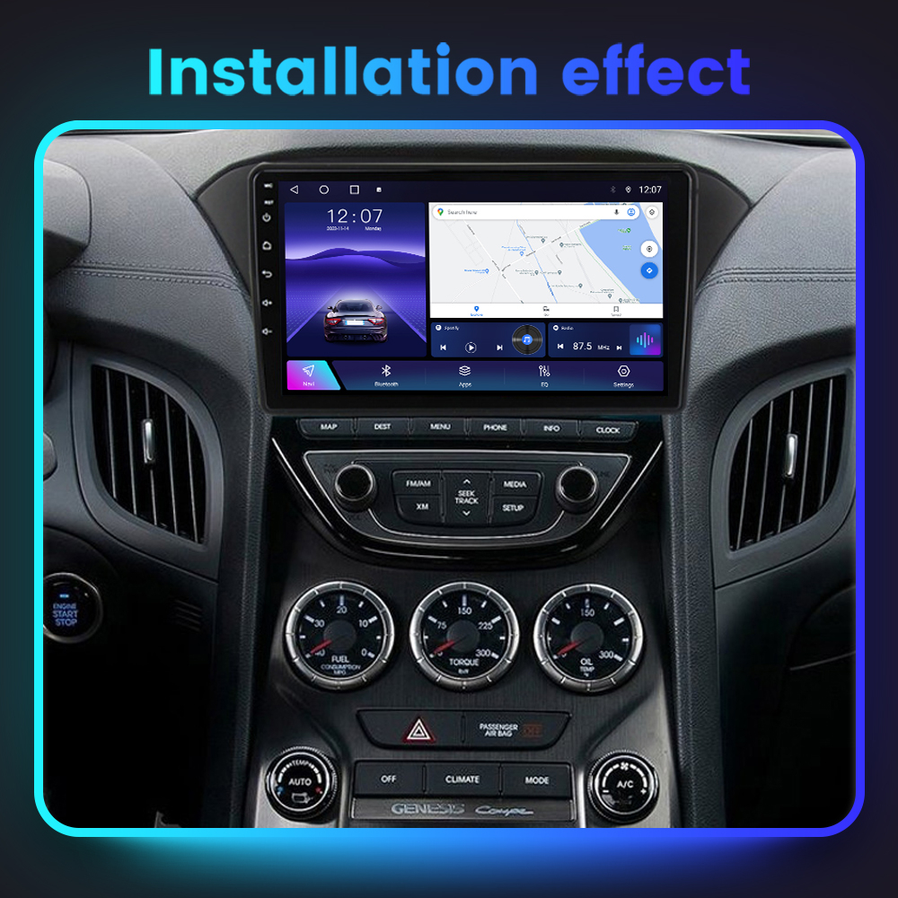 (Resigilata) Navigatie dedicata Rohens Coupe 2012 , 2GB RAM 32GB ROM, Quad Core, Display 9" IPS Full HD, Carplay, Android 13, Bluetooth, Magazin Play, Suport camere AHD [11]