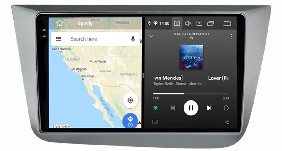 Navigatie dedicata Seat Altea 2004-2015 , 12GB RAM 256GB ROM, Android 13, Rezolutie 2K, Display QLED, 9", DSP, Carplay, Android Auto, Internet, Youtube, Waze, Wi Fi, USB [5]