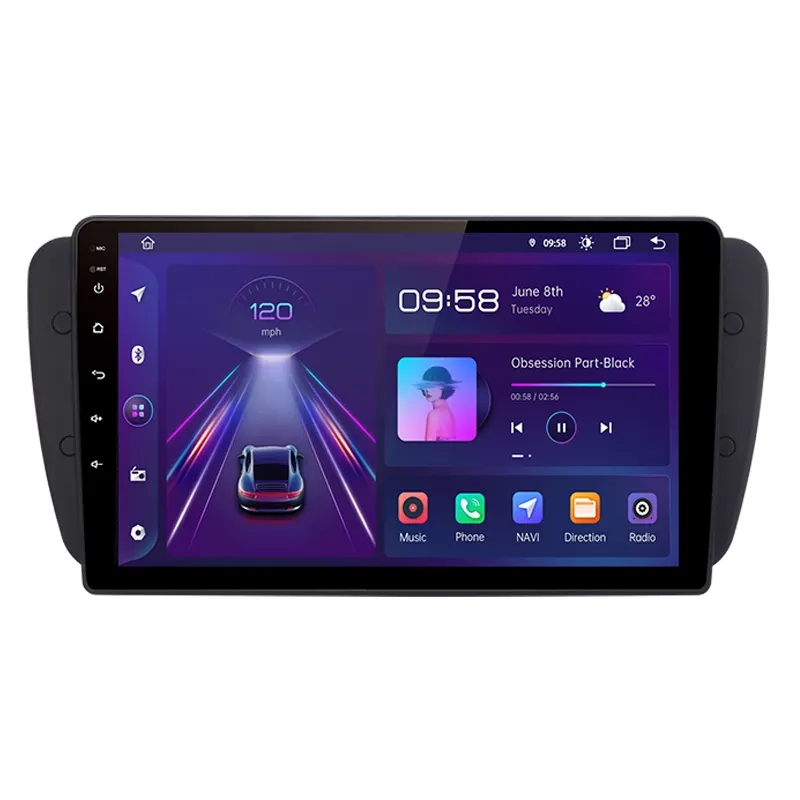 Navigatie dedicata Seat Ibiza 2009-2012, 4GB RAM 64GB ROM, Octacore, Android 13, Display QLED 9", DSP, Carplay, Android Auto, Internet, Youtube, Waze, WIFI, Bluetooth [3]