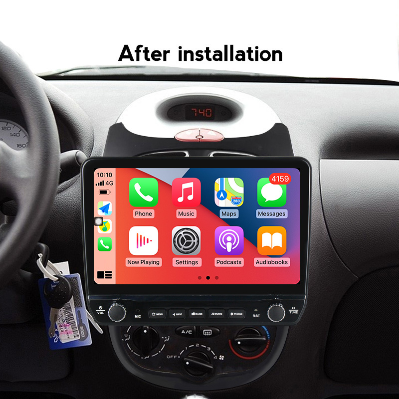 Navigatie dedicata Peugeot 206 2004-2008 cu butoane rotative model 2024, 9 Inch, 2GB RAM 32GB ROM, Quadcore, Android 13, WiFi, Bluetooth, Magazin Play [3]