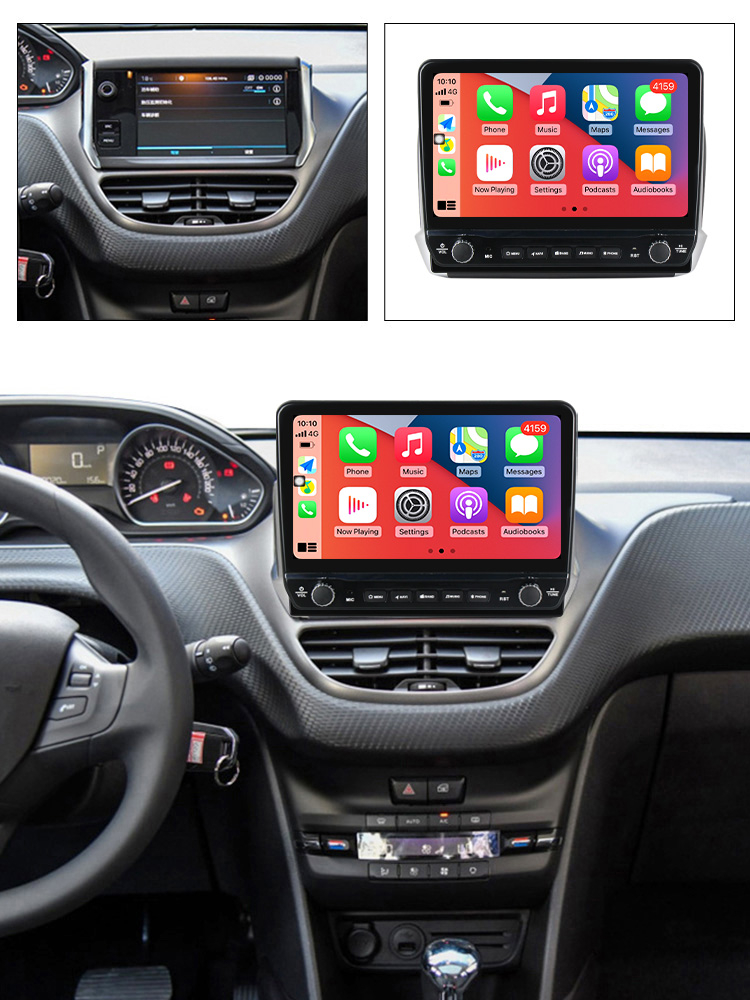 Navigatie dedicata Peugeot 2008 2013-2020 cu butoane rotative model 2024, 10 Inch, 2GB RAM 32GB ROM, Quadcore, Android 13, WiFi, Bluetooth, Magazin Play [4]