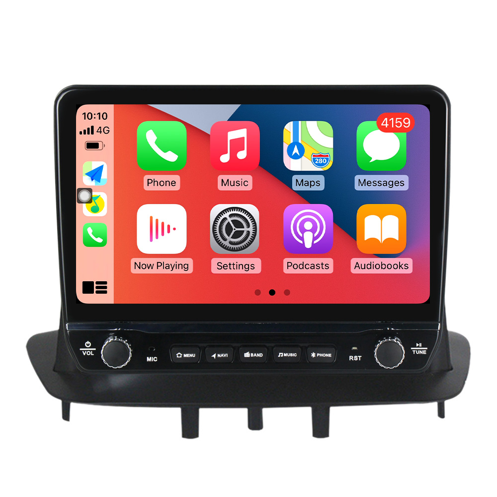 Navigatie dedicata Megane 3 2008-2014 cu butoane rotative model 2024, 9 Inch, 2GB RAM 32GB ROM, Quadcore, Android 13, WiFi, Bluetooth, Magazin Play [4]