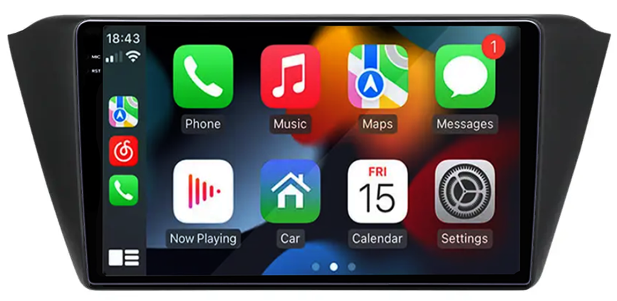 Navigatie dedicata Skoda Fabia 2015, 12GB RAM 256GB ROM, Android 13, Rezolutie 2K, Display QLED, 9", DSP, Carplay, Android Auto, Internet, Youtube, Waze, Wi Fi, USB [3]