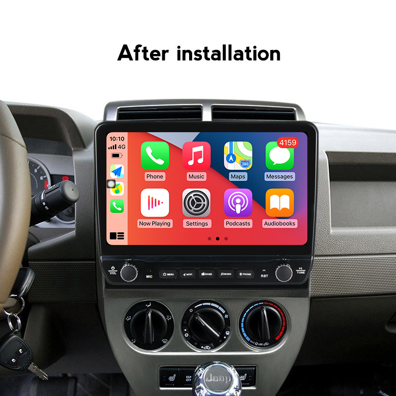 Navigatie dedicata Compass 2007-2009 cu butoane rotative model 2024, 10 Inch, 2GB RAM 32GB ROM, Quadcore, Android 13, WiFi, Bluetooth, Magazin Play [3]