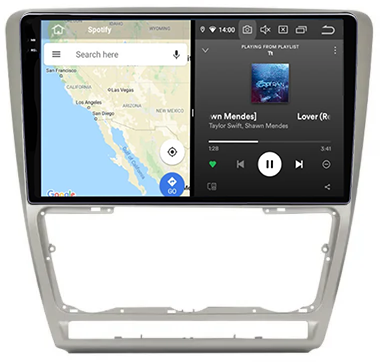 Navigatie dedicata Skoda Octavia 2, 12GB RAM 256GB ROM, Android 13, Rezolutie 2K, Display QLED, 10", DSP, Carplay, Android Auto, Internet, Youtube, Waze, Wi Fi, USB [5]