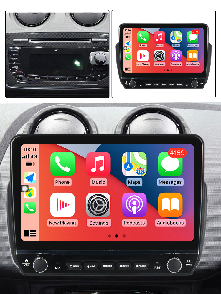 Navigatie dedicata Ibiza 2009-2013 cu butoane rotative model 2024, 9 Inch, 2GB RAM 32GB ROM, Quadcore, Android 13, WiFi, Bluetooth, Magazin Play [4]