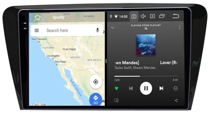 Navigatie dedicata Skoda Octavia 2013-2018, 12GB RAM 256GB ROM, Android 13, Rezolutie 2K, Display QLED, 10", DSP, Carplay, Android Auto, Internet, Youtube, Waze, Wi Fi, USB [3]