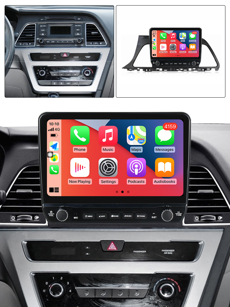 Navigatie dedicata Sonata9 2015-2018 cu butoane rotative model 2024, 9 Inch, 2GB RAM 32GB ROM, Quadcore, Android 13, WiFi, Bluetooth, Magazin Play [5]