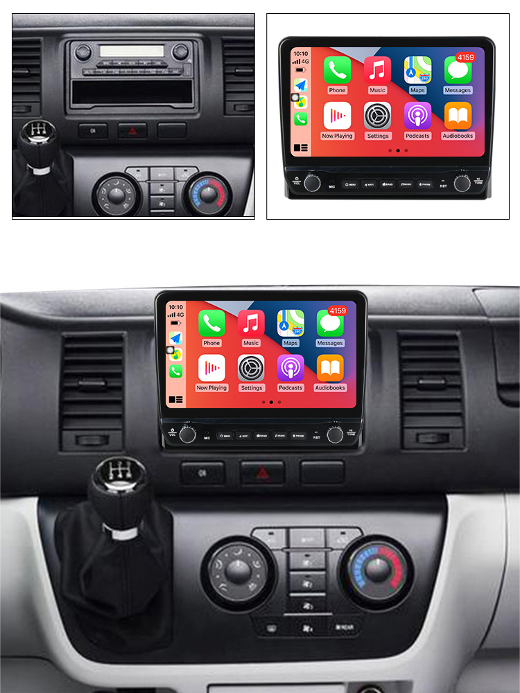 Navigatie dedicata Hiace 2013-2018 cu butoane rotative model 2024, 10 Inch, 2GB RAM 32GB ROM, Quadcore, Android 13, WiFi, Bluetooth, Magazin Play [4]