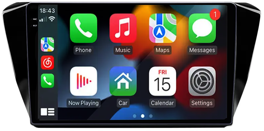 Navigatie dedicata Skoda Superb 2016-2019, 12GB RAM 256GB ROM, Android 13, Rezolutie 2K, Display QLED, 9", DSP, Carplay, Android Auto, Internet, Youtube, Waze, Wi Fi, USB [3]