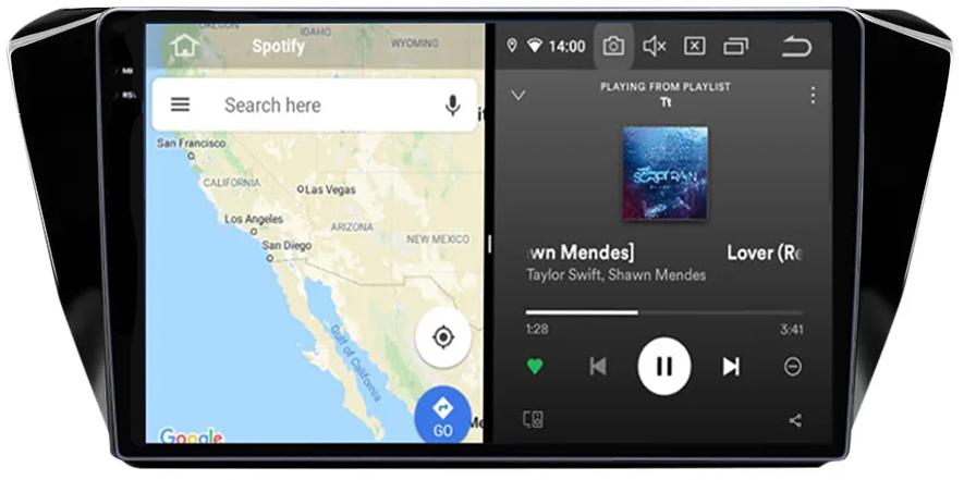 Navigatie dedicata Skoda Superb 2016-2019, 12GB RAM 256GB ROM, Android 13, Rezolutie 2K, Display QLED, 9", DSP, Carplay, Android Auto, Internet, Youtube, Waze, Wi Fi, USB [4]