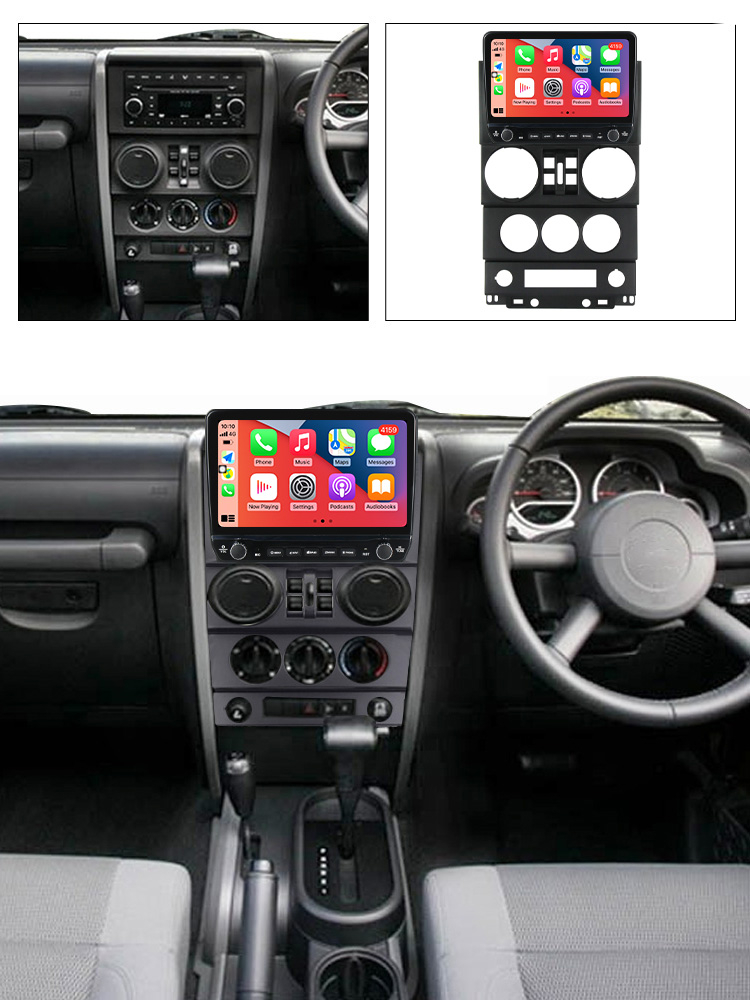 Navigatie dedicata Wrangler Rubicon 2008-2010 cu butoane rotative model 2024, 9 Inch, 2GB RAM 32GB ROM, Quadcore, Android 13, WiFi, Bluetooth, Magazin Play [6]