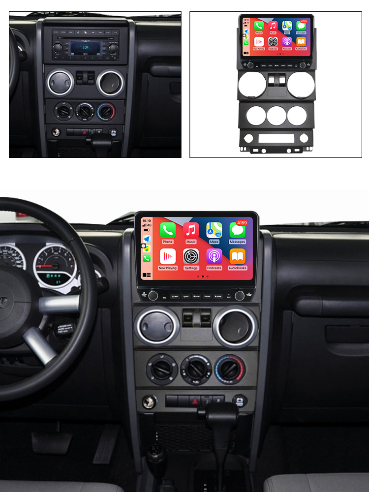Navigatie dedicata Wrangler Rubicon 2008-2010 cu butoane rotative model 2024, 9 Inch, 2GB RAM 32GB ROM, Quadcore, Android 13, WiFi, Bluetooth, Magazin Play [7]