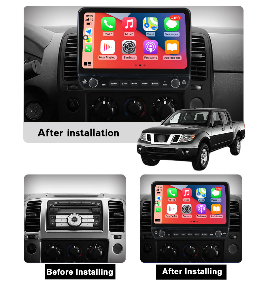 Navigatie dedicata Navara 2004-2010 cu butoane rotative model 2024, 9 Inch, 2GB RAM 32GB ROM, Quadcore, Android 13, WiFi, Bluetooth, Magazin Play [6]