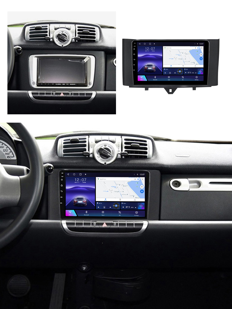 (Resigilata) Navigatie dedicata Smart Fortwo 2011-2015, 2GB RAM 32GB ROM, Quad Core, Display 9" IPS Full HD, Carplay, Android 13, Bluetooth, Magazin Play, Suport camere AHD [3]