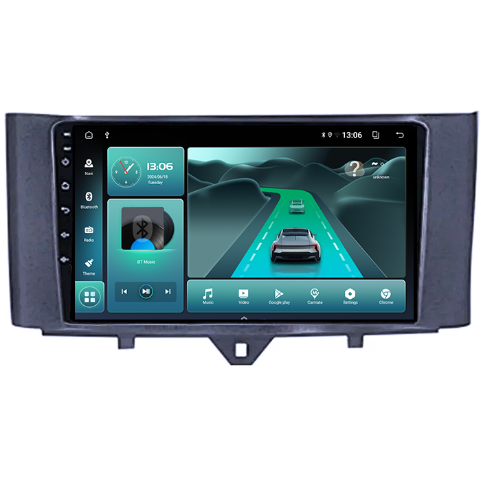 (Resigilata) Navigatie dedicata Smart Fortwo 2011-2015, 2GB RAM 32GB ROM, Quad Core, Display 9" IPS Full HD, Carplay, Android 13, Bluetooth, Magazin Play, Suport camere AHD [4]
