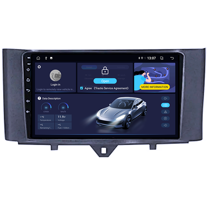 (Resigilata) Navigatie dedicata Smart Fortwo 2011-2015, 2GB RAM 32GB ROM, Quad Core, Display 9" IPS Full HD, Carplay, Android 13, Bluetooth, Magazin Play, Suport camere AHD [6]