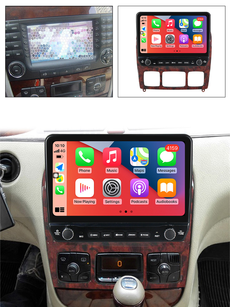 Navigatie dedicata S Class 1998-2005 cu butoane rotative model 2024, 10 Inch, 2GB RAM 32GB ROM, Quadcore, Android 13, WiFi, Bluetooth, Magazin Play [4]