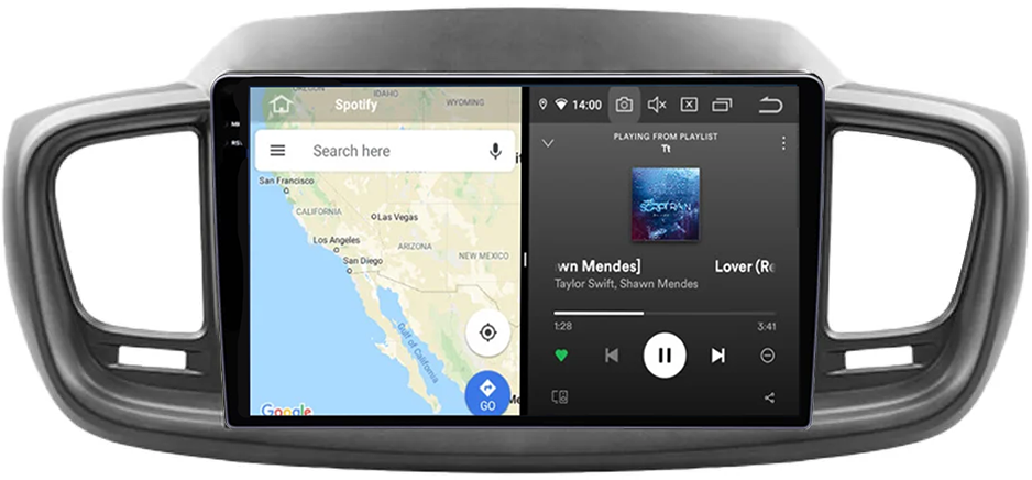 Navigatie dedicata Sorento 2014-2017, 12GB RAM 256GB ROM, Android 13, Rezolutie 2K, Display QLED, 10", DSP, Carplay, Android Auto, Internet, Youtube, Waze, Wi Fi, USB [3]