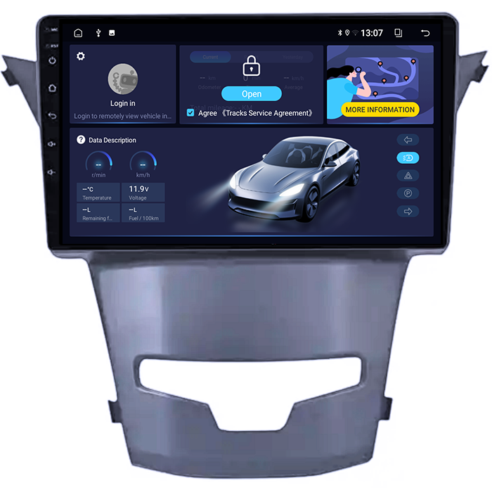 (Resigilata) Navigatie dedicata Ssangyong Actyon 2013-2017, 2GB RAM 32GB ROM, Quad Core, Display 9" IPS Full HD, Carplay, Android 13, Bluetooth, Magazin Play, Suport camere AHD [6]