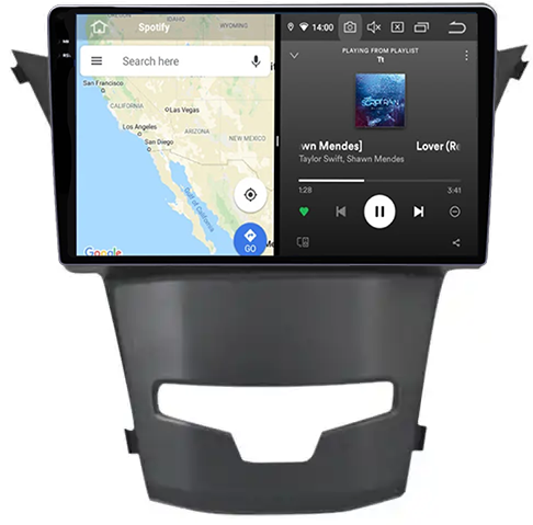 Navigatie dedicata Ssangyong Actyon 2013-2017, 12GB RAM 256GB ROM, Android 13, Rezolutie 2K, Display QLED, 9", DSP, Carplay, Android Auto, Internet, Youtube, Waze, Wi Fi, USB [4]