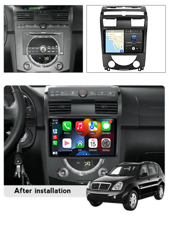 Navigatie dedicata SsangYong Rexton 2006-2012, 12GB RAM 256GB ROM, Android 13, Rezolutie 2K, Display QLED, 10", DSP, Carplay, Android Auto, Internet, Youtube, Waze, Wi Fi, USB [5]