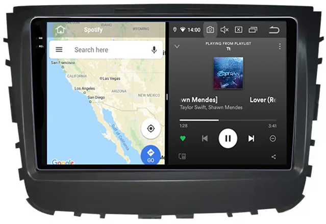Navigatie dedicata SsangYong Rexton 2019, 12GB RAM 256GB ROM, Android 13, Rezolutie 2K, Display QLED, 9", DSP, Carplay, Android Auto, Internet, Youtube, Waze, Wi Fi, USB [4]