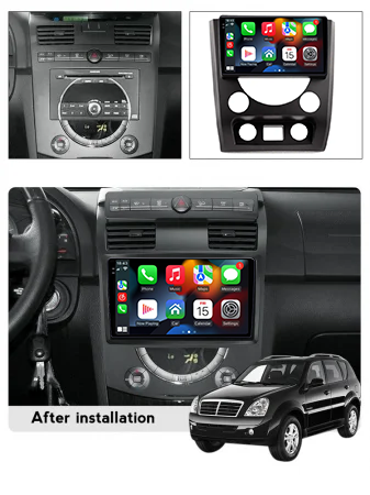 Navigatie dedicata SsangYong Rexton W 2014-2016, 12GB RAM 256GB ROM, Android 13, Rezolutie 2K, Display QLED, 9", DSP, Carplay, Android Auto, Internet, Youtube, Waze, Wi Fi, USB [4]