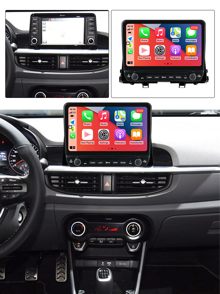 Navigatie dedicata Morning picanto 2017-2020 cu butoane rotative model 2024, 9 Inch, 2GB RAM 32GB ROM, Quadcore, Android 13, WiFi, Bluetooth, Magazin Play [4]