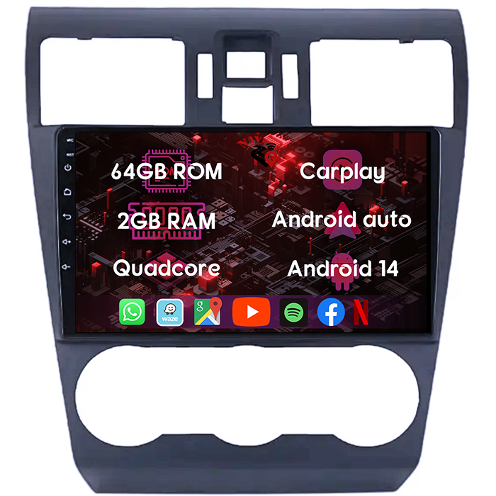 (Resigilata) Navigatie dedicata Subaru Forester 2013-2014, 2GB RAM 32GB ROM, Quad Core, Display 9" IPS Full HD, Carplay, Android 13, Bluetooth, Magazin Play, Suport camere AHD [10]